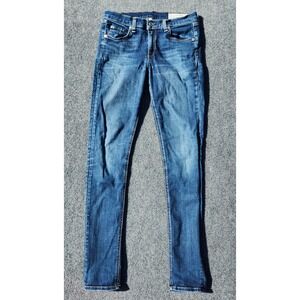 Rag & Bone Skinny‎ Jeans Denim Blue Wash USA Made Women's Size 28